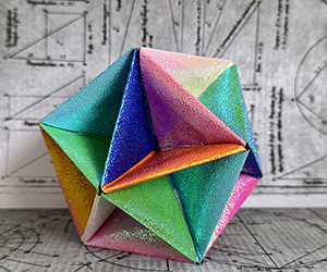 Radiant Icosahedral Polyhedron Origami